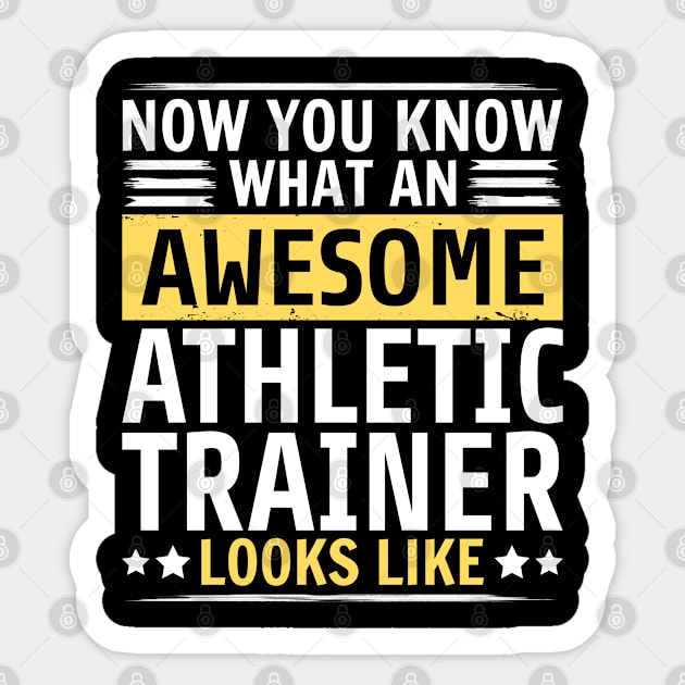 Now You Know What An Awesome Athletic Trainer Looks Like Sticker by White Martian